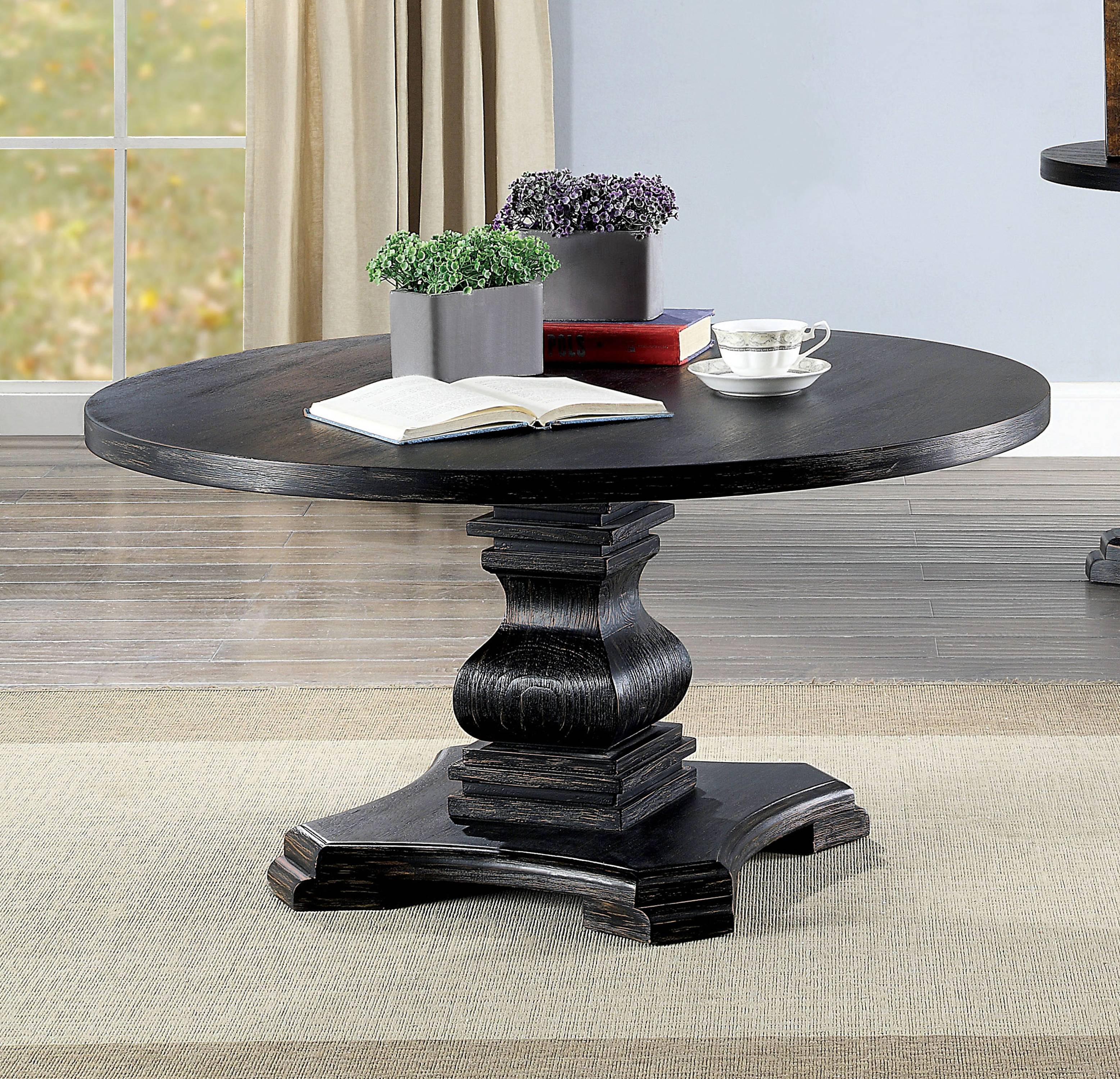 Allano Traditional Pedestal Coffee Table